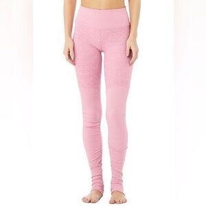 Alo Yoga High-Waist Alosoft Goddess Legging – Pink Heather – Size M